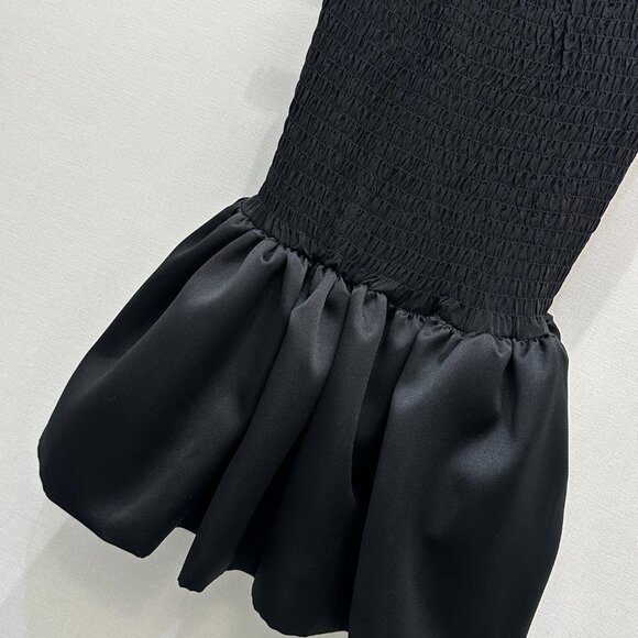 MiuMiu Micro Logo Strapless Puff Dress - Picture 3 of 8